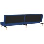 Sofá cama de 2 plazas con dos almohadas tela azul de , Sofás - Ref: Foro24-375893, Precio: 217,11 €