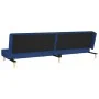 Two-seater sofa bed with two blue fabric pillows. by , Sofas - Ref: Foro24-375893, Price: 246,97 €, Discount: %
