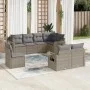 Garden sofa set 8 pieces and gray synthetic rattan cushions by , Garden sets - Ref: Foro24-3252777, Price: 551,89 €, Discount: %