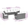 Garden sofa set 8 pieces and gray synthetic rattan cushions by , Garden sets - Ref: Foro24-3252777, Price: 551,89 €, Discount: %