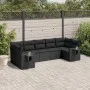 7-piece garden dining set with black synthetic rattan cushions by , Garden sets - Ref: Foro24-3252922, Price: 494,43 €, Disco...