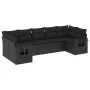 7-piece garden dining set with black synthetic rattan cushions by , Garden sets - Ref: Foro24-3252922, Price: 494,43 €, Disco...