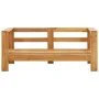 Garden sofa bench and cushions solid gray acacia wood 140 cm by vidaXL, Modular outdoor sofas - Ref: Foro24-47276, Price: 276...