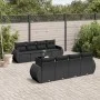 8-piece garden sofa set with black synthetic rattan cushions by , Garden sets - Ref: Foro24-3253482, Price: 579,74 €, Discoun...