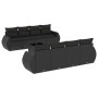 Set de sofás de jardín 8 piezas y cojines ratán sintético negro de , Conjuntos de jardín - Ref: Foro24-3253482, Precio: 594,2...