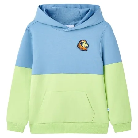 Sudadera infantil con capucha azul y amarillo suave 92 de , Camisetas para niños - Ref: Foro24-12594, Precio: 11,91 €, Descue...