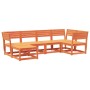 Set Gartensofas 6 Stück massives Kiefernholz wachsbraun von , Gartensets - Ref: Foro24-3217032, Preis: 541,52 €, Rabatt: %
