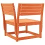 6-piece garden sofa set made of solid pine wood in brown wax. by , Garden sets - Ref: Foro24-3217032, Price: 534,54 €, Discou...