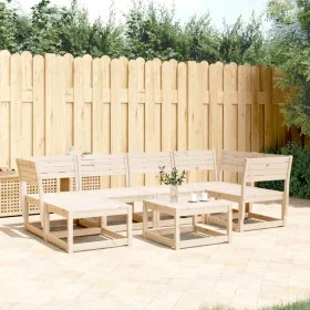 6-piece solid pine wood garden sofa set by , Garden sets - Ref: Foro24-3217030, Price: 400,95 €, Discount: %