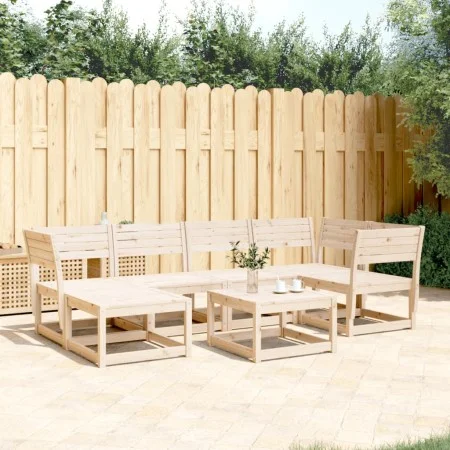Set mit 6 Gartensofas aus massivem Kiefernholz von , Gartensets - Ref: Foro24-3217030, Preis: 400,95 €, Rabatt: %