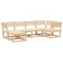 6-piece solid pine wood garden sofa set by , Garden sets - Ref: Foro24-3217030, Price: 405,99 €, Discount: %