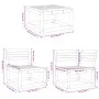 Set mit 6 Gartensofas aus massivem Kiefernholz von , Gartensets - Ref: Foro24-3217030, Preis: 400,95 €, Rabatt: %