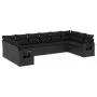 Garden sofa set 10 pieces with black synthetic rattan cushions by , Garden sets - Ref: Foro24-3253002, Price: 648,74 €, Disco...