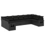Set Gartensofas 10 Stück Kissen synthetisches Rattan schwarz von , Gartensets - Ref: Foro24-3253002, Preis: 648,87 €, Rabatt: %