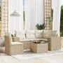 Garden sofa set with 6-piece synthetic rattan beige cushions by , Garden sets - Ref: Foro24-3254915, Price: 470,31 €, Discoun...