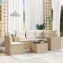 Set Gartensofas mit Kissen 6 Stück synthetisches Rattan beige von , Gartensets - Ref: Foro24-3254915, Preis: 461,32 €, Rabatt: %