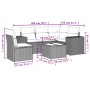 Set Gartensofas mit Kissen 6 Stück synthetisches Rattan beige von , Gartensets - Ref: Foro24-3254915, Preis: 461,32 €, Rabatt: %