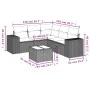 Garden sofa set with 6-piece synthetic rattan beige cushions by , Garden sets - Ref: Foro24-3222557, Price: 450,70 €, Discoun...