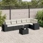 7-piece garden dining set with black synthetic rattan cushions by , Garden sets - Ref: Foro24-3222595, Price: 446,34 €, Disco...