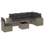7-teilige Gartensofagarnitur mit grauen PE-Rattankissen von , Gartensets - Ref: Foro24-3222639, Preis: 443,86 €, Rabatt: %