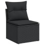 Set de comedor de jardín 7 pzas y cojines ratán sintético negro de , Conjuntos de jardín - Ref: Foro24-3222804, Precio: 558,7...
