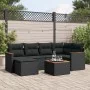 7-piece garden dining set with black synthetic rattan cushions by , Garden sets - Ref: Foro24-3258583, Price: 444,80 €, Disco...