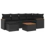 7-piece garden dining set with black synthetic rattan cushions by , Garden sets - Ref: Foro24-3258583, Price: 444,80 €, Disco...