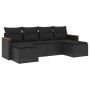 6-piece garden sofa set with black synthetic rattan cushions by , Garden sets - Ref: Foro24-3258618, Price: 401,25 €, Discoun...