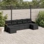 7-piece garden dining set and black synthetic rattan cushions by , Garden sets - Ref: Foro24-3258632, Price: 420,87 €, Discou...