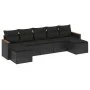 7-piece garden dining set and black synthetic rattan cushions by , Garden sets - Ref: Foro24-3258632, Price: 420,87 €, Discou...