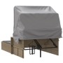 Double sun lounger with hood and beige mix synthetic rattan cushions by , Loungers - Ref: Foro24-365811, Price: 333,86 €, Dis...