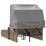 Double sun lounger with hood and beige mix synthetic rattan cushions by , Loungers - Ref: Foro24-365811, Price: 356,83 €, Dis...