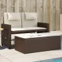 Sillón reclinable de jardín con cojines ratán sintético marrón de , Bancos de jardín - Ref: Foro24-365818, Precio: 332,56 €, ...