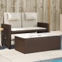 Sillón reclinable de jardín con cojines ratán sintético marrón de , Bancos de jardín - Ref: Foro24-365818, Precio: 271,54 €
