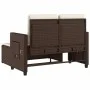 Gartensessel mit Kissen Kunstrattanbraun von , Gartenbänke - Ref: Foro24-365818, Preis: 332,56 €, Rabatt: %