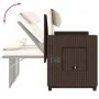 Gartensessel mit Kissen Kunstrattanbraun von , Gartenbänke - Ref: Foro24-365818, Preis: 332,56 €, Rabatt: %
