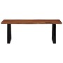 Mesa de centro madera maciza de acacia marrón miel 110x55x40 cm de , Mesas de centro - Ref: Foro24-374950, Precio: 132,22 €, ...