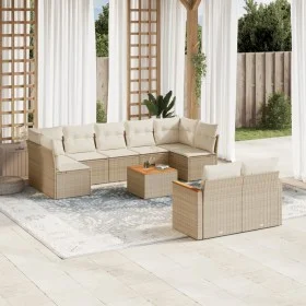 Garden sofa set with beige cushions, 10 pieces, made of synthetic rattan. by , Garden sets - Ref: Foro24-3258698, Price: 677,...