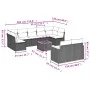 Garden sofa set with beige cushions, 10 pieces, made of synthetic rattan. by , Garden sets - Ref: Foro24-3258698, Price: 677,...