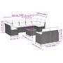 Set Gartensofas mit beigen Kissen 10 Stück synthetisches Rattan von , Gartensets - Ref: Foro24-3258698, Preis: 691,32 €, Raba...