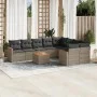 Set de sofás de jardín 10 pzas con cojines ratán sintético gris de , Conjuntos de jardín - Ref: Foro24-3258714, Precio: 589,1...