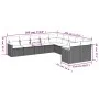 Garden sofa set 10 pieces with gray synthetic rattan cushions by , Garden sets - Ref: Foro24-3258756, Price: 603,63 €, Discou...
