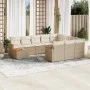 Set de sofás de jardín 11pzas con cojines ratán sintético beige von , Gartensets - Ref: Foro24-3258768, Preis: 710,27 €, Raba...