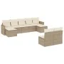 Set mit 9 Gartensofas mit beigen Kissen aus synthetischem Rattan von , Gartensets - Ref: Foro24-3258775, Preis: 581,39 €, Rab...