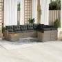 Set de sofás de jardín 10 pzas con cojines ratán sintético gris de , Conjuntos de jardín - Ref: Foro24-3258721, Precio: 588,3...