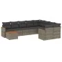 Set de sofás de jardín 10 pzas con cojines ratán sintético gris de , Conjuntos de jardín - Ref: Foro24-3258721, Precio: 588,3...