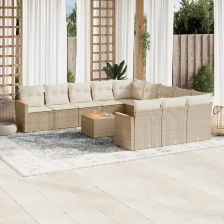 Set mit 12 Gartensofas und Kissen Kunstrattanbraun von , Gartensets - Ref: Foro24-3258838, Preis: 839,76 €, Rabatt: %