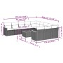 Set mit 12 Gartensofas und Kissen Kunstrattanbraun von , Gartensets - Ref: Foro24-3258838, Preis: 838,05 €, Rabatt: %