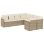 Juego de sofás de jardín con cojines beige 8 pzas ratán PE de , Conjuntos de jardín - Ref: Foro24-3258957, Precio: 567,03 €, ...