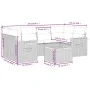 Set of 7-piece garden sofas and beige synthetic rattan cushions by , Garden sets - Ref: Foro24-3259042, Price: 469,01 €, Disc...